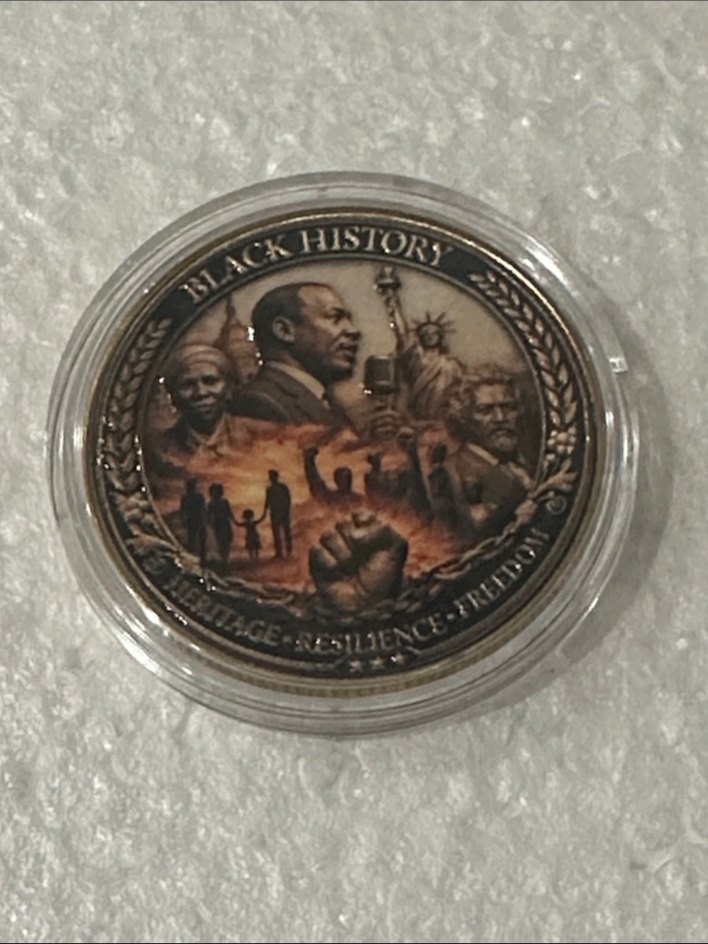 Black History Commemorative Decorative Coin - Brown Tone